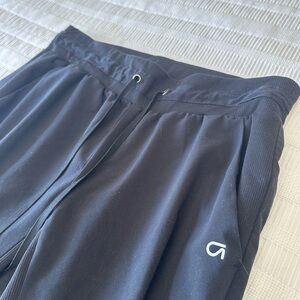 Black Athletic Joggers with Subtle Logo